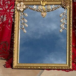 Vintage Jewelry Art Mirror